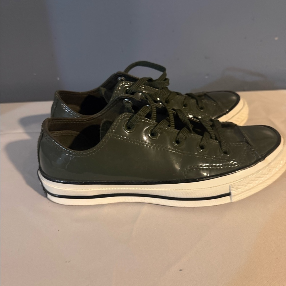 Converse Dark Green Low-Top Sneakers - Picture 2 of 6